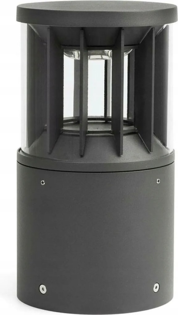 Faro Screen Led oszloplámpa 14W, 3000K, IP65, sötétszürke, 250mm