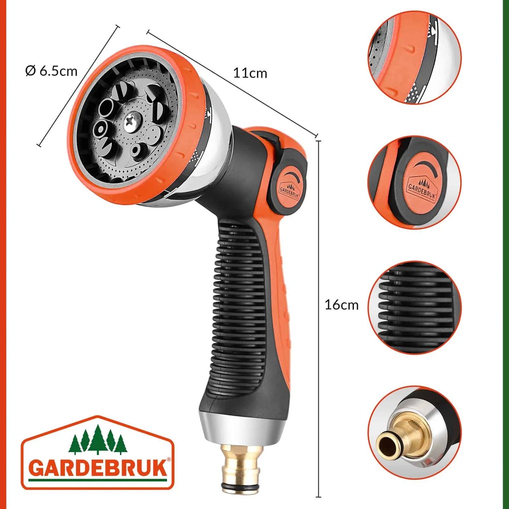 Gardebruk® Kerti locsolótömlő 22 m - zöld