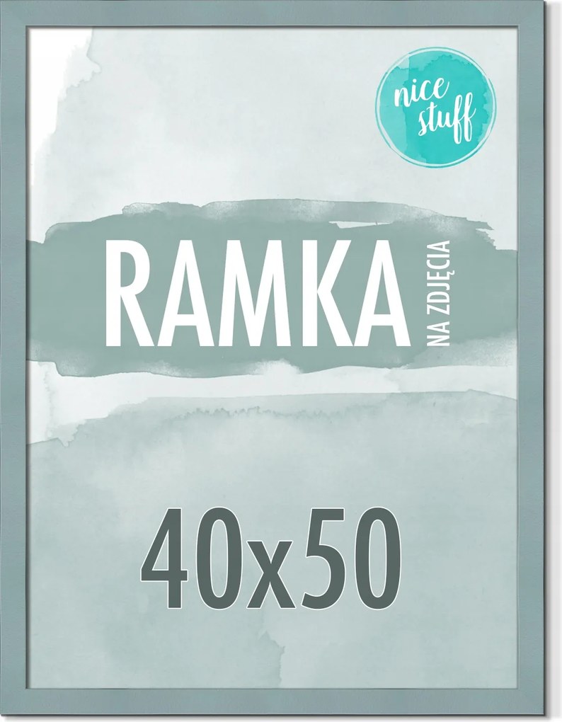 Képkeret 40x50 Képkeret 50x40 Mdf Szürke-kék