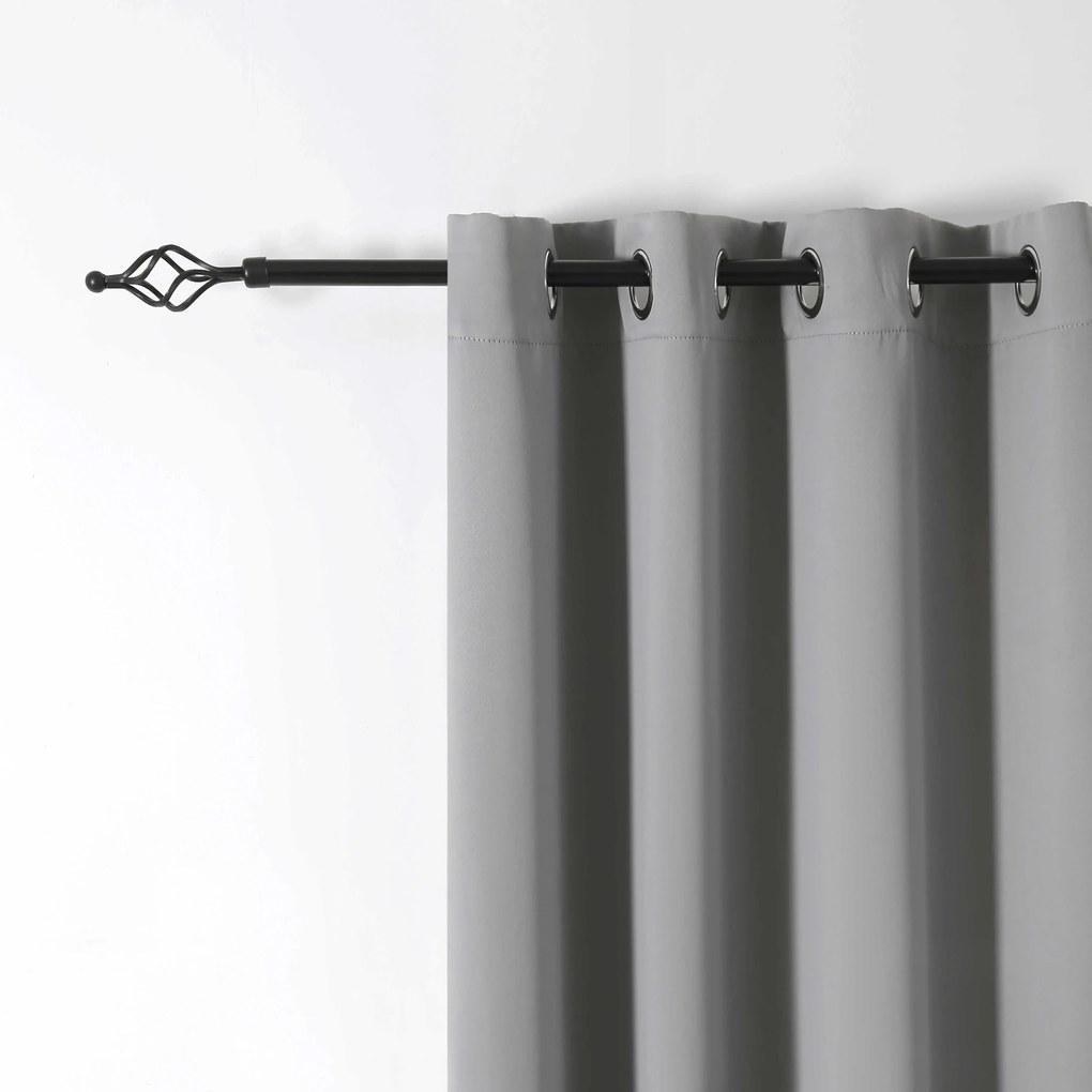 Függöny OXFORD LIGHT 140x250 cm, világosszürke Felfüggesztés: Hullámos sínszalag