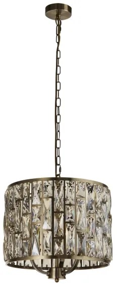 Searchlight 6583-3AB - Csillár láncon BIJOU 3xE14/60W/230V réz