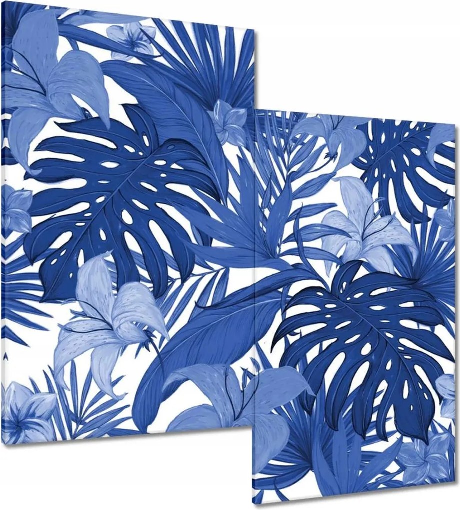 Vászonkép 60x60 Classic Blue Monstera