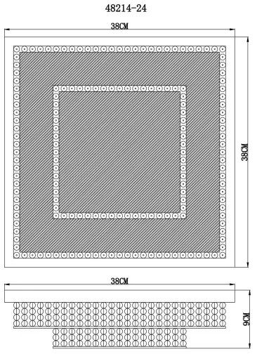 Globo 48214-24 - LED Mennyezeti lámpa CAKE LED/24W/230V