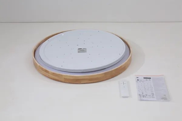 Brilagi - dimmelhető LED lámpatest WOODROUND LED/40W/230V 3000-6000K átmérő 60 cm + távirányító