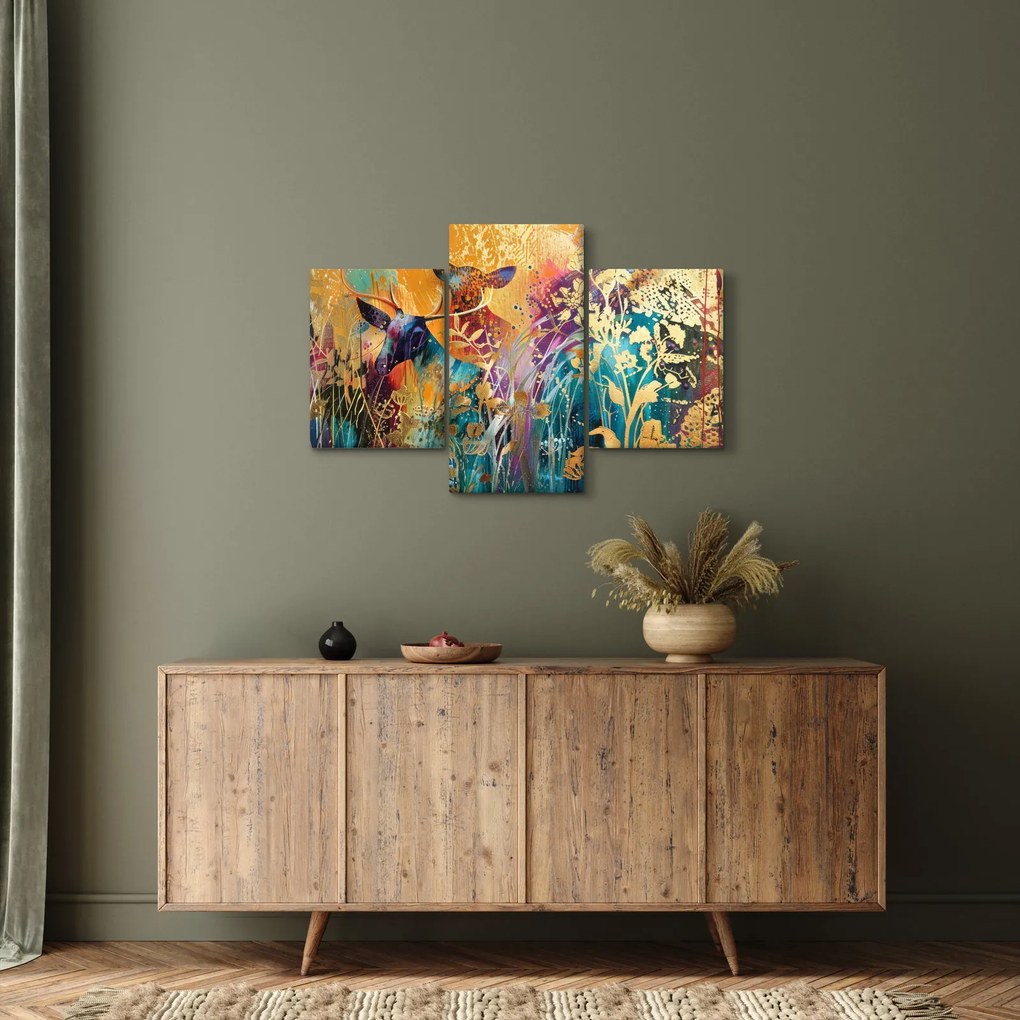 Kép - Absztrakt festmény a természetről (90x60 cm)