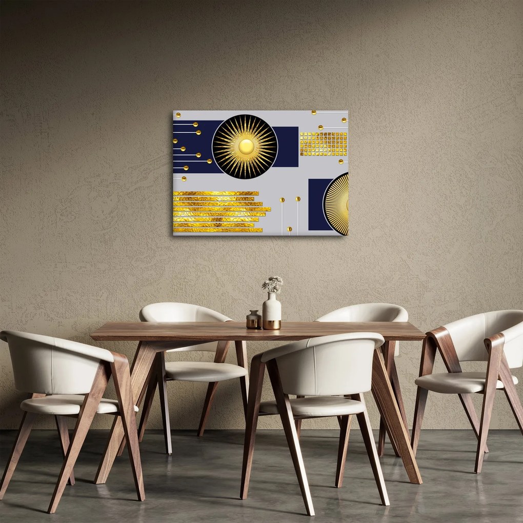 Kép - arany körök (70x50 cm)