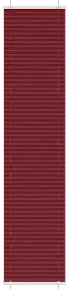 pliszírozott redőny Bordeaux piros 50x200 cm szövetszélesség