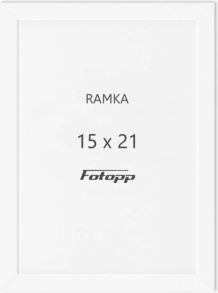 Képkeret Fehér 15x21cm kis fotókeret