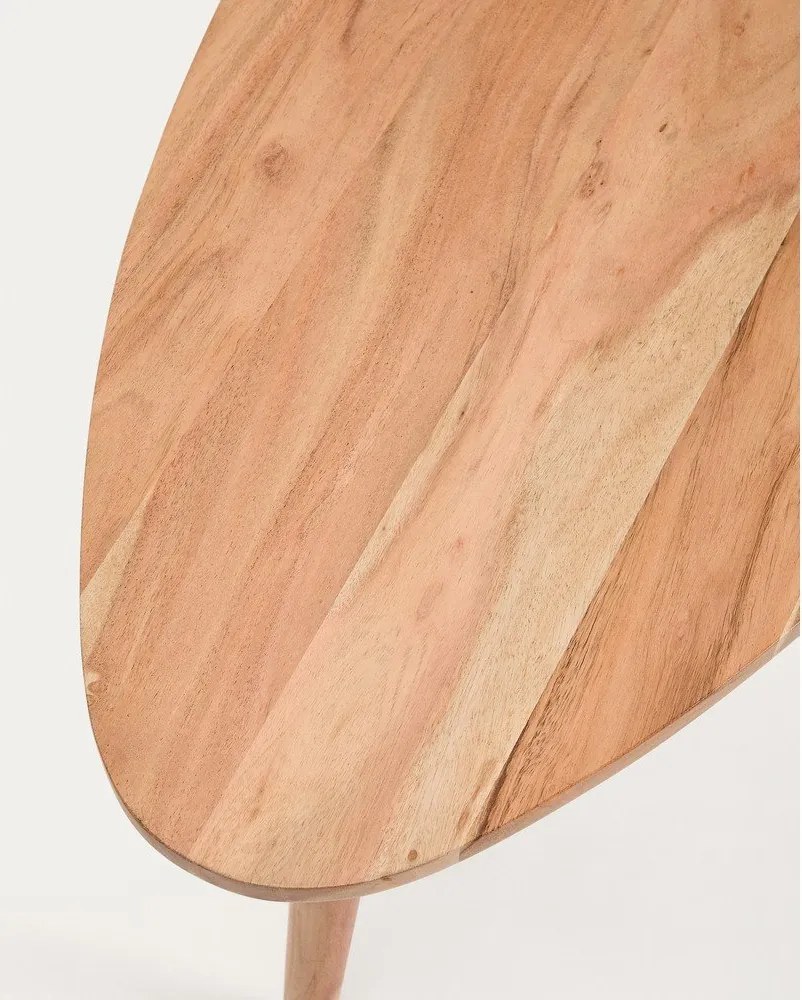 Natúr színű akácfa dohányzóasztal 60x110,5 cm Duvani – Kave Home