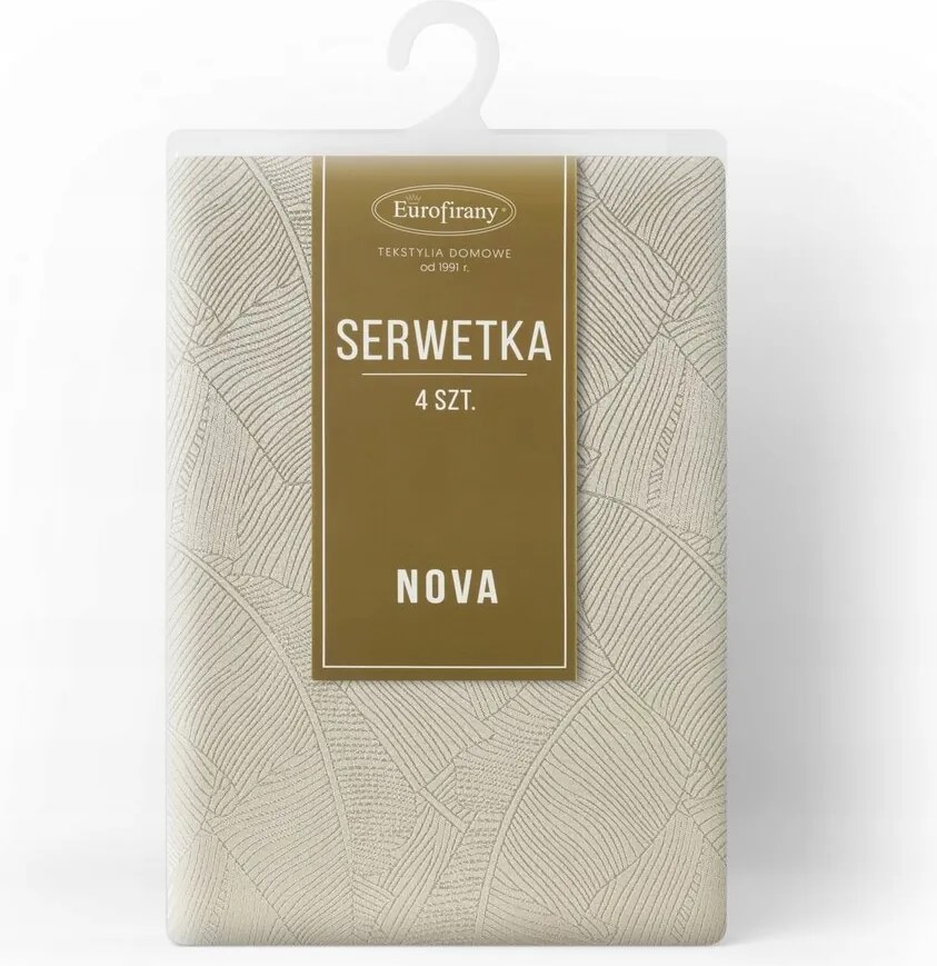 Abrosz dekorációs szalvéta Isla 30x40 Eurofirany krémszínű