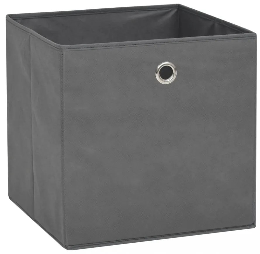 10 db szürke, nem szőtt tárolódoboz 32 x 32 x 32 cm