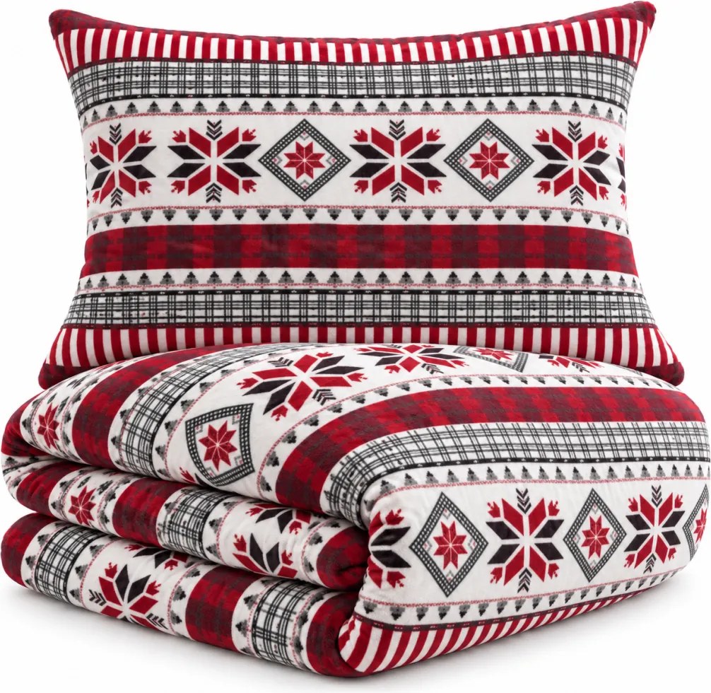 Nordic mikroplüss ágyneműhuzat 200x140cm+90x70cm TiaHome