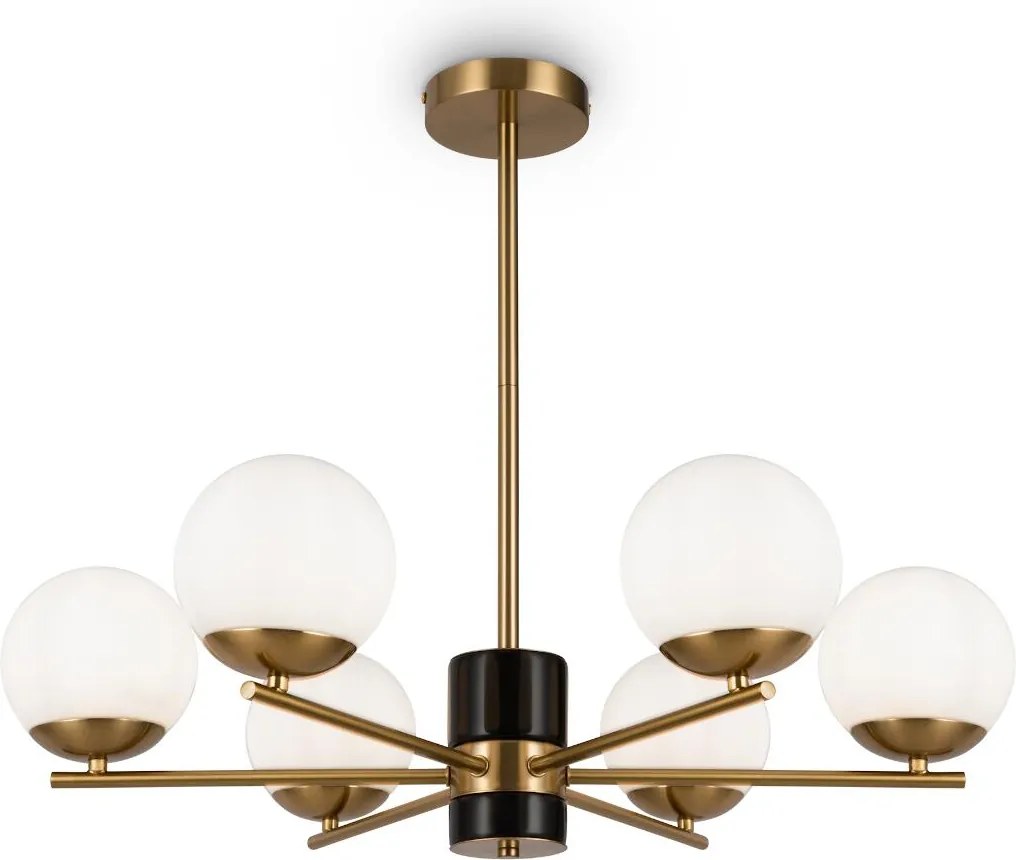 Maytoni modern csillár marble fehér sárgaréz mymod187pl-06bs