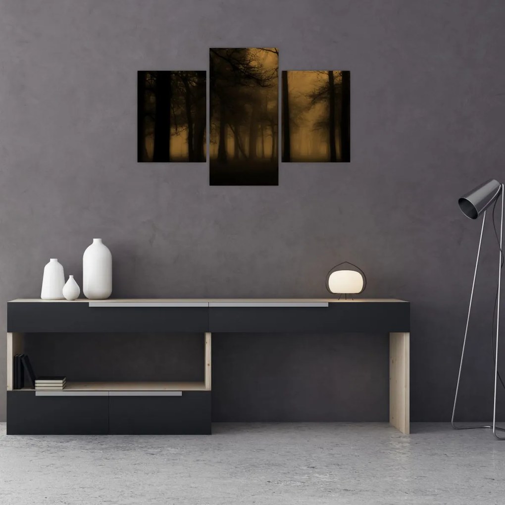 Kép - Sötét erdő (90x60 cm)