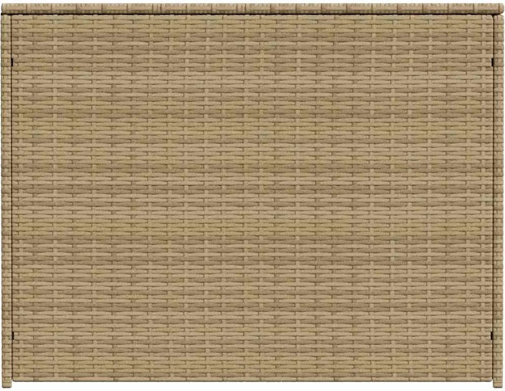 vidaXL vegyes bézs polyrattan kerti tárolóláda 984 L