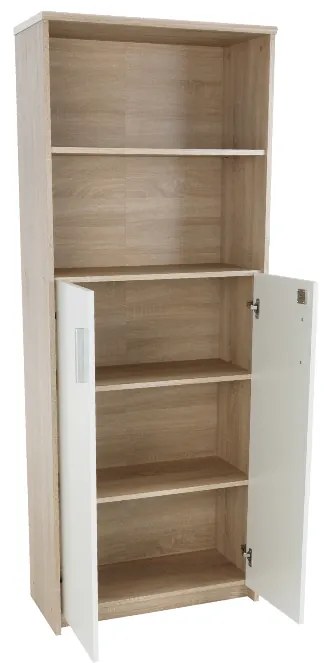 Regál szekrénnyel Hansa 2 NEW 10 (sonoma tölgy + fehér). 1028700