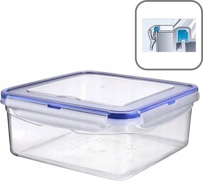 Hermetikus Ételtároló Doboz Négyzet Tömítéssel 2,3l Hobby Life Minőség