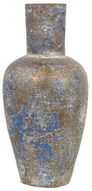 Különleges Arany És Kék Dekor Váza CALLATIS Beliani