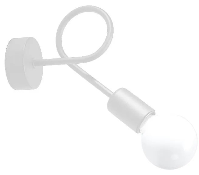 Sollux SL.1430 - Fali lámpa LOOP 1xE27/15W/230V fehér