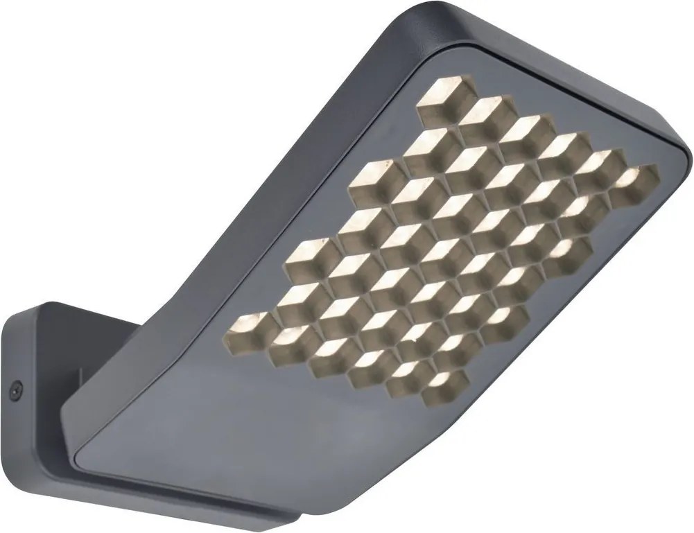 LUTEC 7801601118 ATLANTIS Modern Kültéri Fali Lámpa Szürke LED IP44