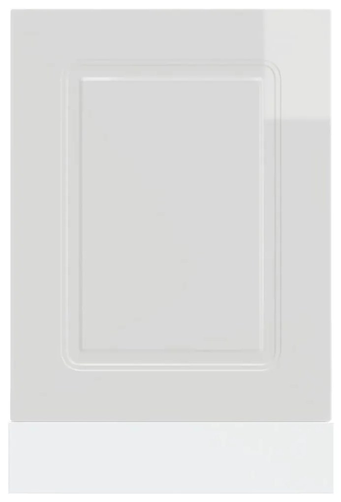 mosogatógép panel Kalmar magasfényű fehér 45x1,5x67 cm