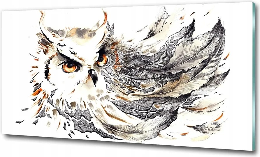 Fotó-kép fotó edzett üveg Bagoly 100x70