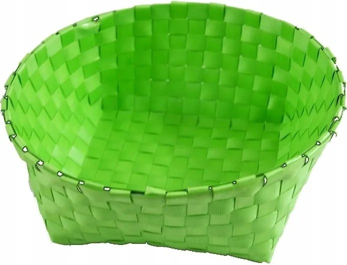 Fonott Ovális Kosár 25x10 cm Színkeverék Díszítő Tároló Boho Stílusban