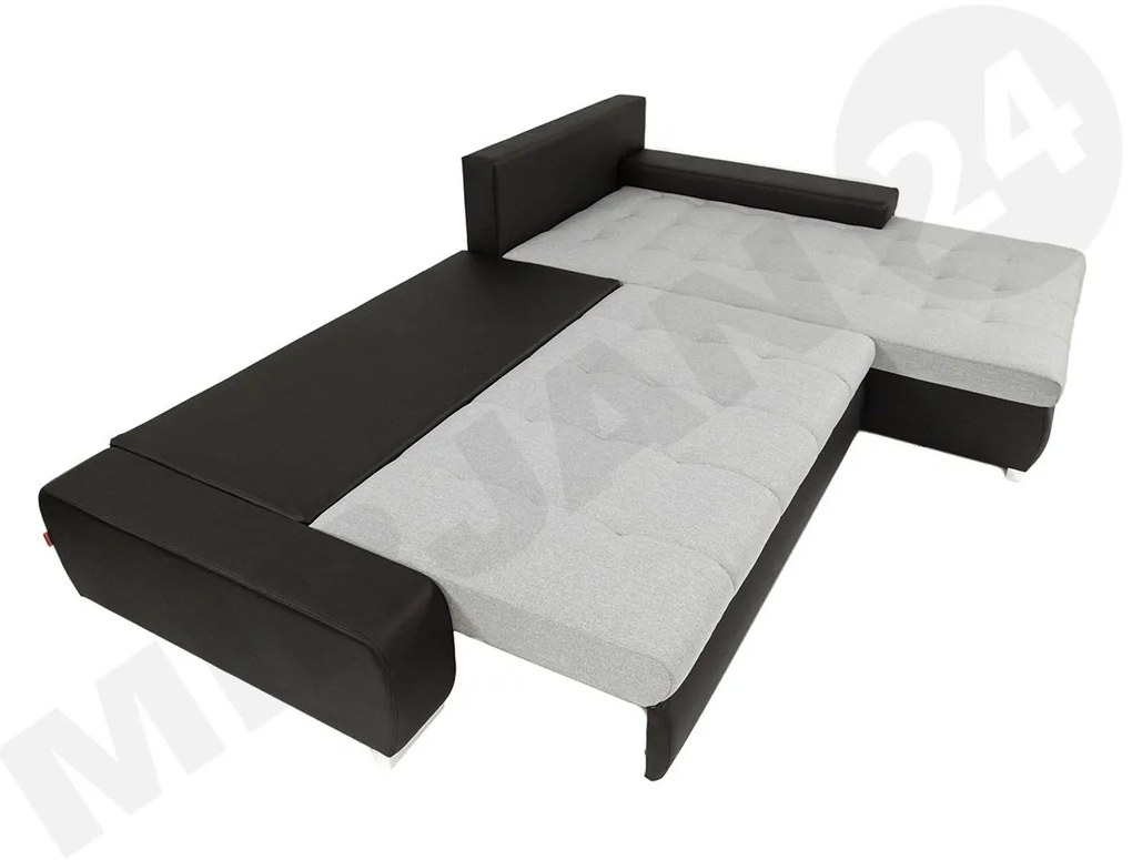 Sarok ülőgarnitúra Hesron (öko-bőr Soft 011 + Lawa 06). 1053590