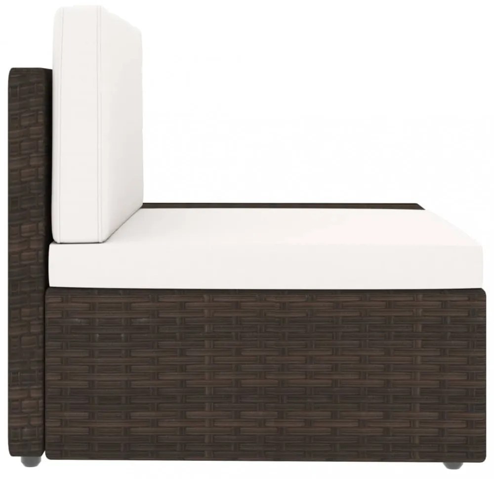 3 részes barna polyrattan kerti ülőgarnitúra