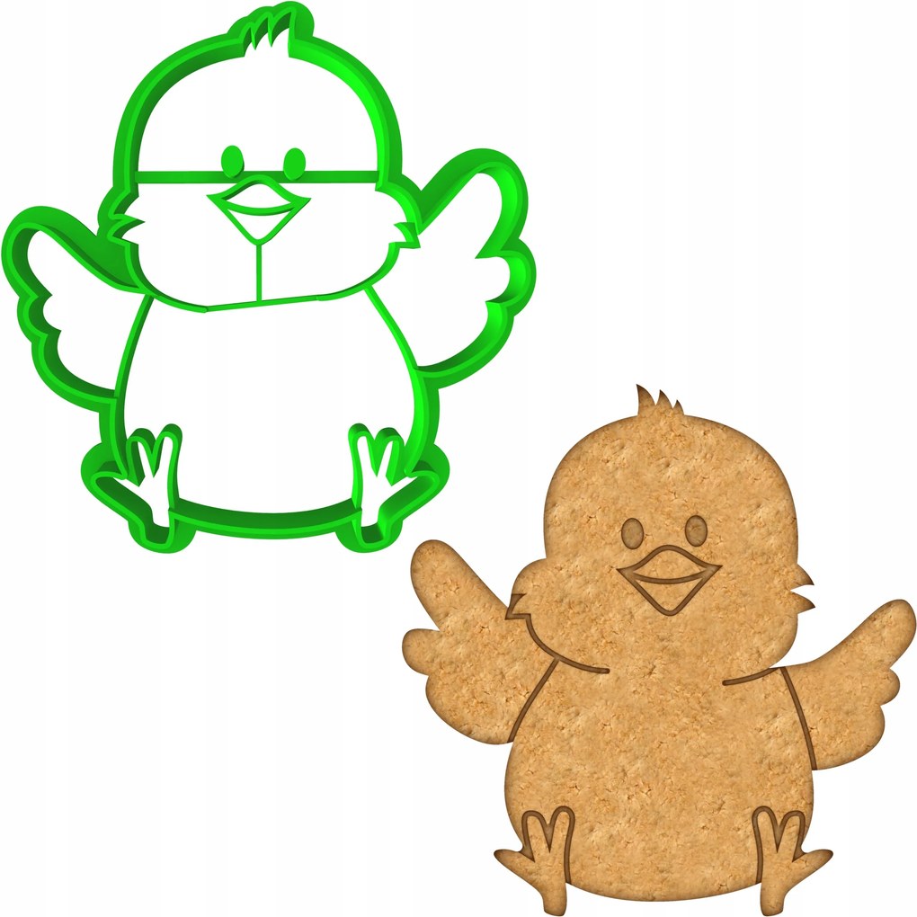 Húsvéti Forma Mézeskalács lyukasztó Húsvéti Csirke Csirke 8cm