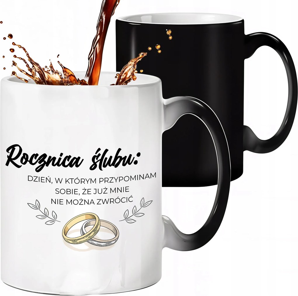 Mágikus Bögre Fekete Matt Már Nem Lehet Visszaküldeni Az Évfordulóra