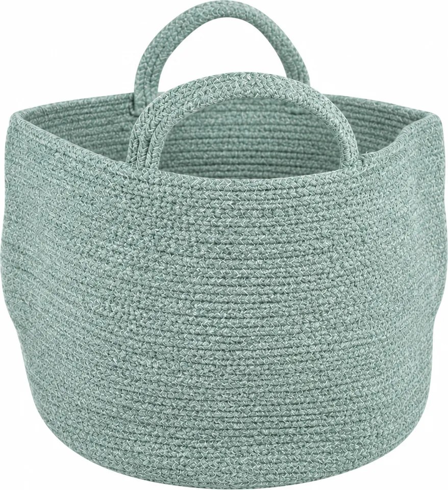 Tárolókosár fogantyúkkal COTTON HAVEN 35x35 cm - több színben Termék színe: Růžovohnědá