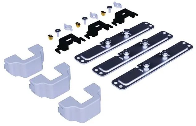 Konyhai fémrács, kamravasalat, 500mm, antracit, teljes kihúzású, csillapított záródás, 1880-2180mm, 6 kosár SIGE, Infinity Plus 260