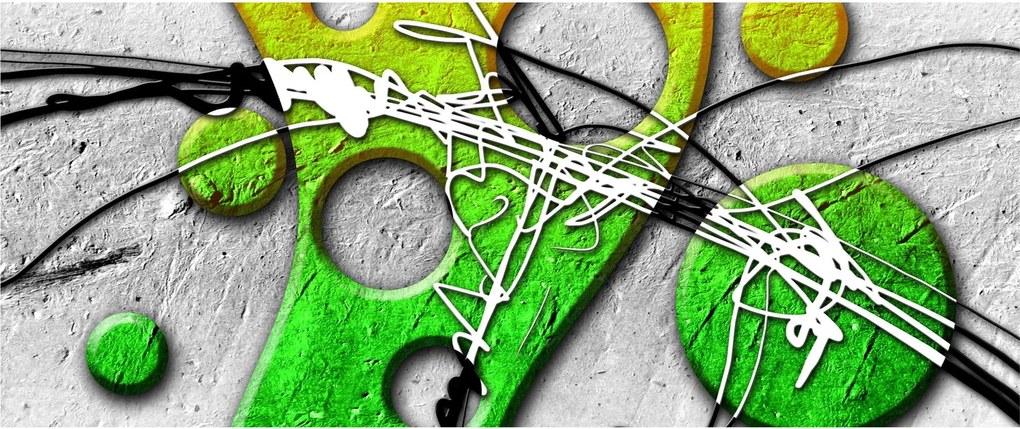 Absztrakt kép (120x50 cm)