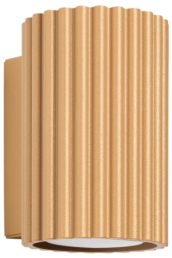 Aranyszínű fali lámpa Gleam – Sollux