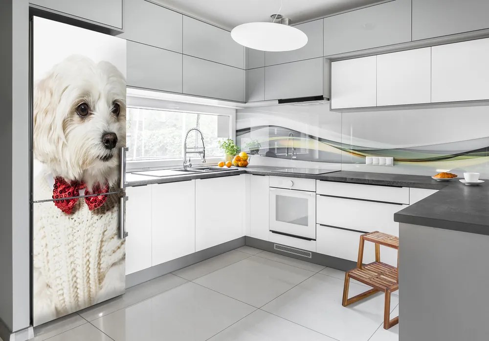 Matrica hűtőre Kutya csokornyakkendő xl FridgeStick-70x190-f-190626474