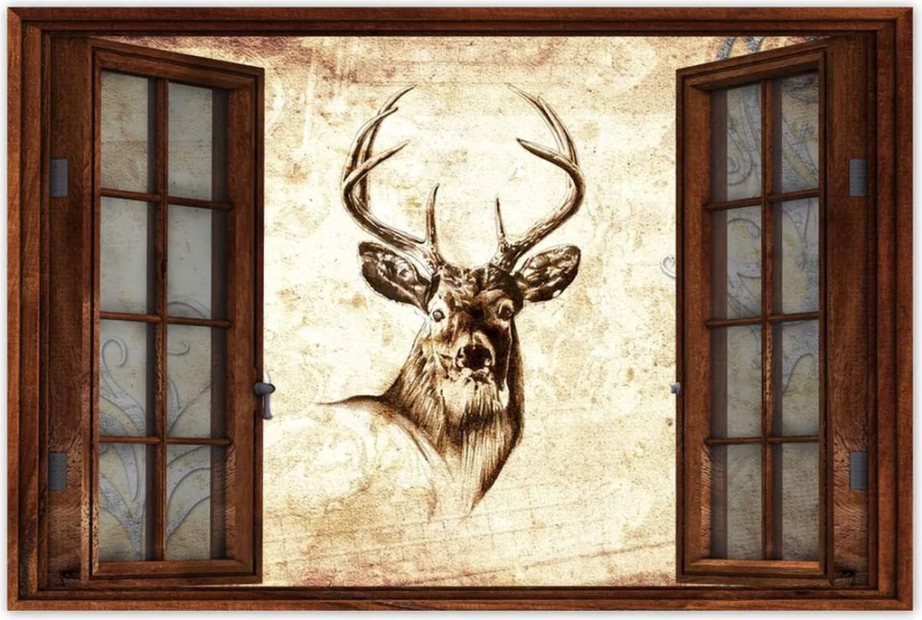 Poszter 60x40 Szarvasfej