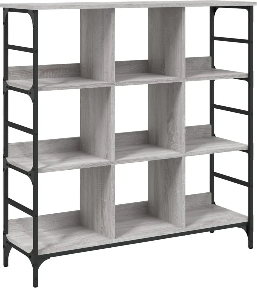 vidaXL szürke sonoma színű szerelt fa tálalószekrény 102x32x103,5 cm