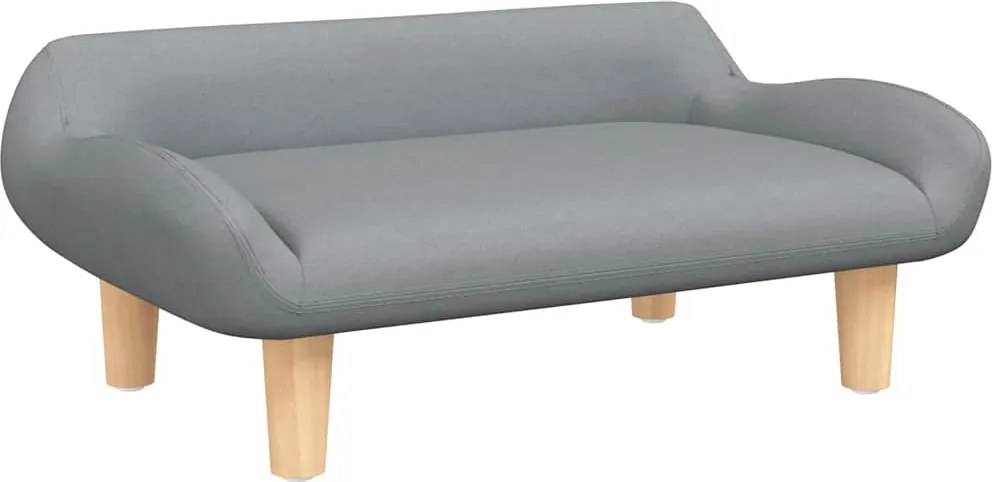 vidaXL világosszürke szövet gyerekkanapé 70 x 40 x 24 cm