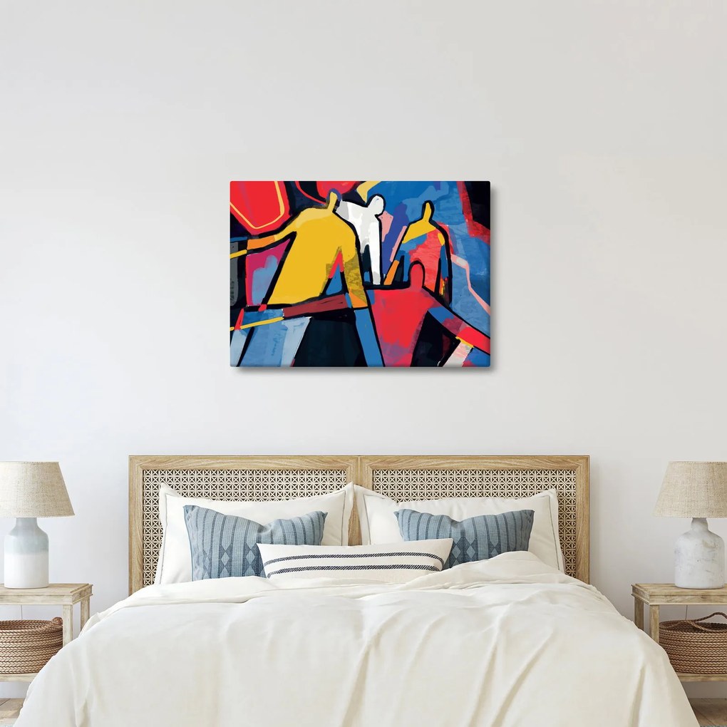 Kép - A férfiak absztrakciója (70x50 cm)