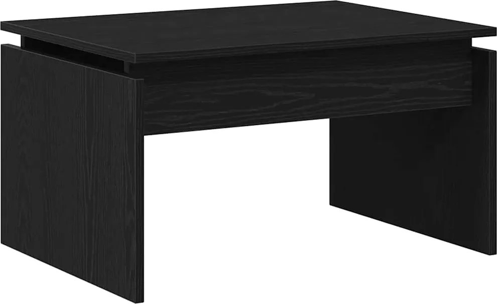 vidaXL Dohányzóasztal Fekete tölgy 68 x 50 x 38 cm Faanyag