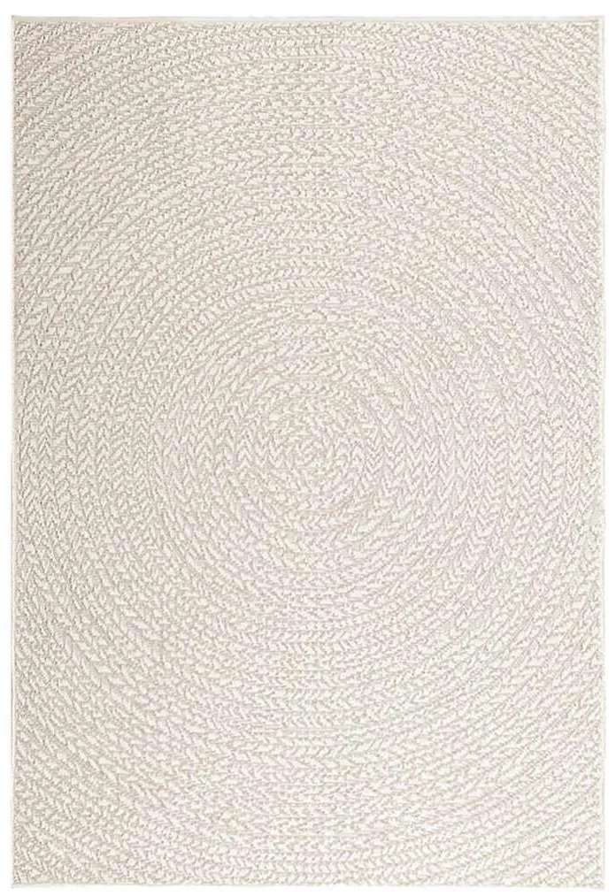 ZIZUR krém juta hatású beltéri és kültéri szőnyeg 120x170 cm