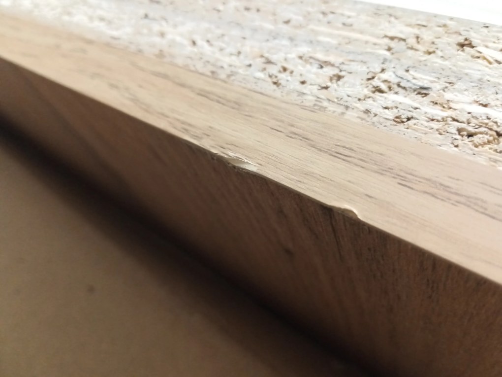 AKCIÓ Étkezőasztal MADO fekete, tölgyre emlékeztető dekorral, 120x80 cm II. osztály