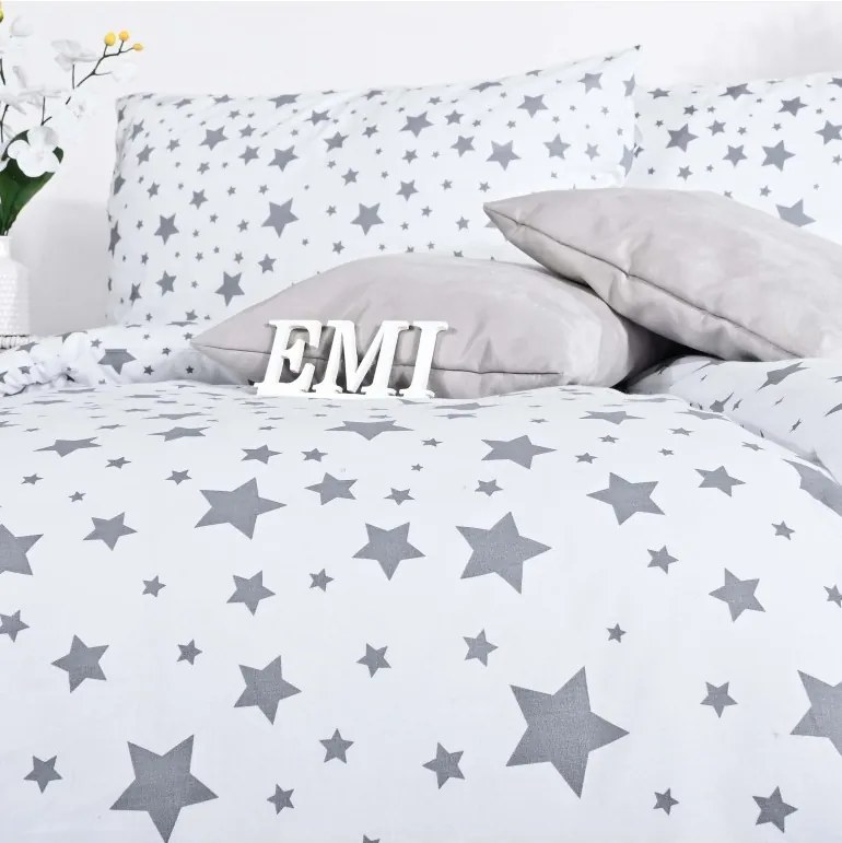 EMI Noemi pamut ágyneműhuzat, A standard egyszemélyes ágy szett tartalma: 1x 140x200 + 1x 70x90