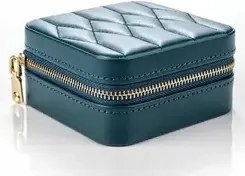 Somm ékszertartó doboz smaragdzöld 10 x 10 x 5 cm