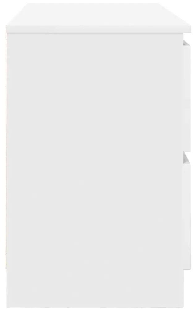 fehér szerelt fa TV-szekrény 100x35x54 cm
