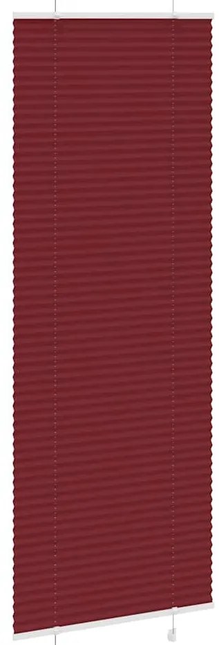 pliszírozott redőny Bordeaux piros 80x200 cm szövetszélesség