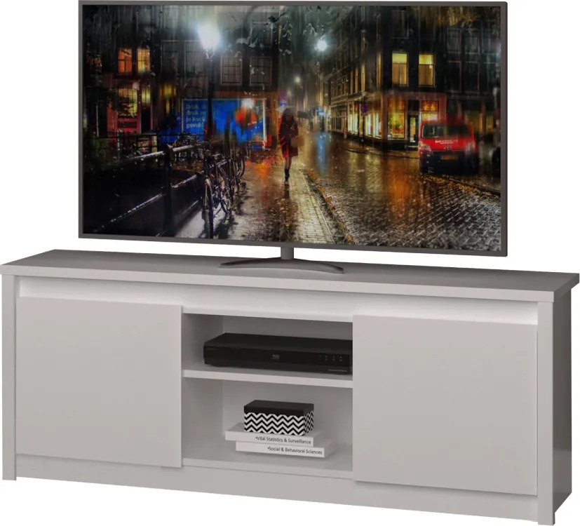 TV asztal 2D/125, fehér, ERODIN