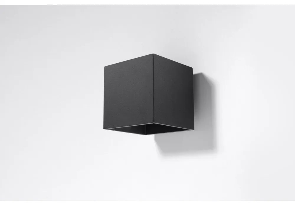 Geo fekete falilámpa - Sollux