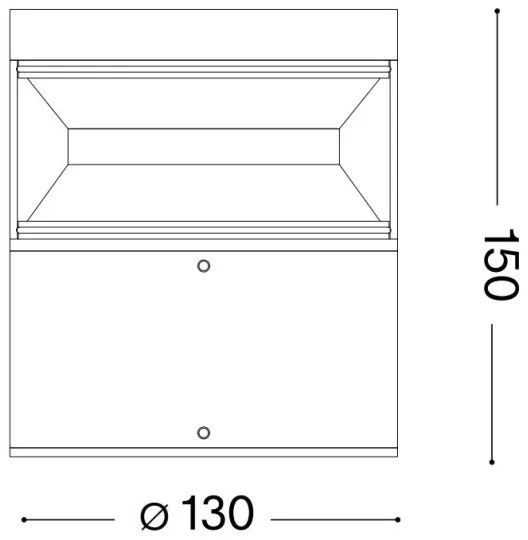 Ideal Lux - LED Kültéri lámpa BOEING LED/14W/230V 15 cm IP65 fekete